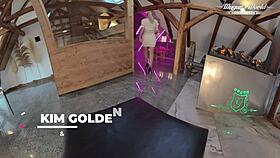 Behind Scenes Big Tits Milf Kim Golden Creampie Action