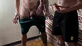 Carmona Massages Naked Allan Guerra's Ass Erotically!