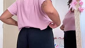 Chubby babe farts while prepping for her hot date