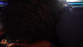 In the car I give my uber driver a deep blowjob experience