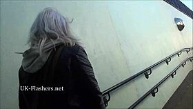 Blonde Amateur Teen Lissa Flashes Shaved Pussy Masturbating Publicly