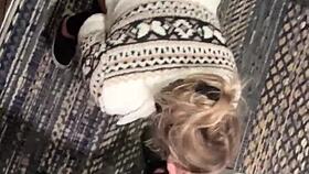 they got so horny after bar hopping for wild elevator public fucking