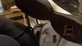 my friend gets off destroying my favorite sneakers in wild fetish fun