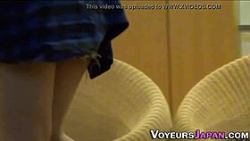 Thrilling Voyeur Watch of Japanese Skirt Tease