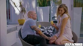 blonde vixen mia melano's rebellious deepthroat and doggystyle ride