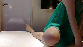 i'm in sexy lingerie giving deep blowjob then cowgirl cum