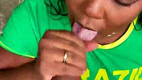 Helped hot stranger now pounding her in forest almost caught!