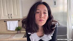 Emotional release as woman pleasures man using evolova sex doll