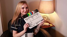 Nurse neighbors deliver UNCENSORED hospital HANDJOBS and cum facials vol 1