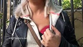 Blonde Amateur Teen Lissa Flashes Shaved Pussy Masturbating Publicly