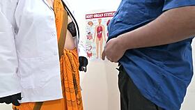 Doctor stares shocked at patient's massive black cock reveal in hospital