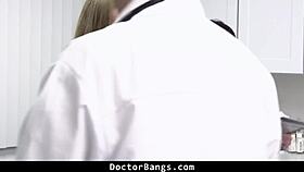 skinny pregnant teen begs doctor to hide her secret with monster cock bangs