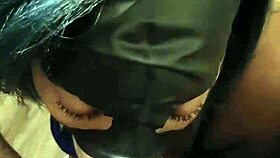 MASKED Lalola Klitz Sucks Monster Black Cock Like A Pro