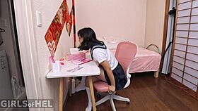 i guide asian babe to wild orgasm