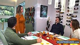 Aderes Quin MILF Thanksgiving Gangbang with Robby Echo