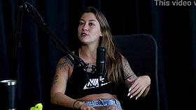 brazilian milf damiana's naughty interview full of lingerie humiliation and group fetish