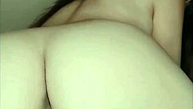 Red Haired Vintage Whore Anal Fucks Herself with Leather Gloves