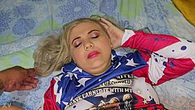 blonde latina in blouse gets fucked hard usa style