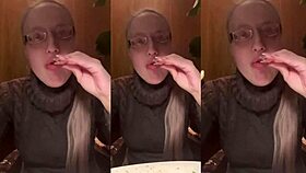 Intense Fucking Over Dinner at Glasses Restaurant