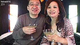 Margarita Kiss teases with her petite natural tits in hot casting chat