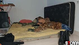 young woman lies down for a pleasant intimate session