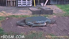 couple's casual sadomasochism GAME turns to BOUND DOGGYSTYLE