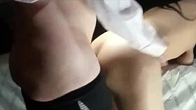 sissy brunette with huge buttocks gets oiled massage happy ending submission