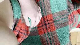 my shy neighbor sneaks pussy licks under blanket 😋👅💦