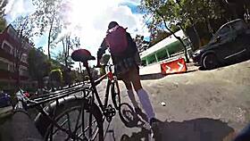 mexican shemale futanari in miniskirt upskirt anal toy gaping