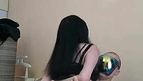 Behind The Scenes Amateur Milf Rides Cock In Stockings!