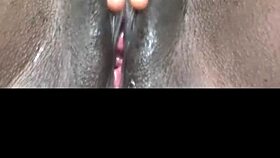 i can't stop rubbing my black wet pussy till orgasm hits hard