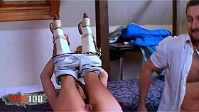 skinny milf djamy craves rough anal in her tight hole