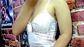 peruvian tacna chubby ass girl dances seductively on web chat