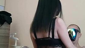 Behind The Scenes Amateur Milf Rides Cock In Stockings!