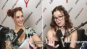 Behind the scenes cory chase interviews then punishes naughty guys stuffing all holes in garage