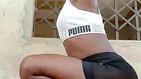 Can you believe crazybitch got a tortoise gift from her favorite fan while gaping tight pussy solo?