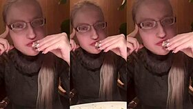 Intense Fucking Over Dinner at Glasses Restaurant