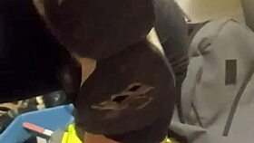 my friend gets off destroying my favorite sneakers in wild fetish fun