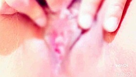 japanese babe massages her clit to intense pleasure