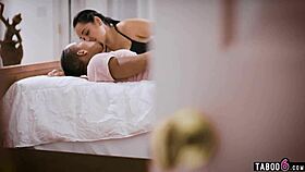 a homeless voyeur spies on interracial couple fucking hard