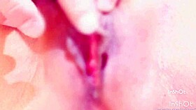 japanese babe massages her clit to intense pleasure