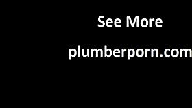 hot mature babe waits for plumber to fix more than pipes