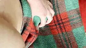 my shy neighbor sneaks pussy licks under blanket 😋👅💦