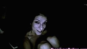 Intense Passion as Amateur Teen 18+ Fucks Wildly in Car