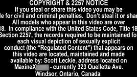 maxine x pounds her wet pussy nonstop with huge white dildo till squirting orgasm