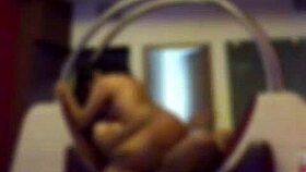 Ebony Latina teen pussy explodes with creampie from huge black cock