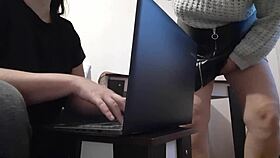 Brunette Secretary's Heat Makes Me Explode!