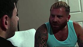 Young guy secretly assfucks older daddy hard