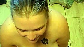 whoops my first golden shower try so funny