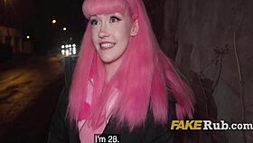 Hey pink-haired Czech slut, wanna get unlocked and pounded outdoors?